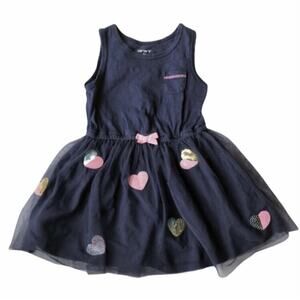 Carter's Sequin Heart Tulle Dress Size 2T